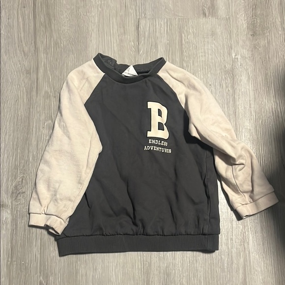 H&M Black and Cream Polo Shirt Casual Style - Picture 1 of 1